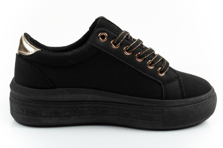 Lee Cooper Damen-Sneaker, modisches Schwarz, bequem