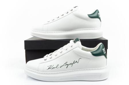 Karl Lagerfeld Herren-Sneaker Kapri, Weiß, Echtleder