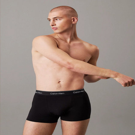 Calvin Klein Herren-Boxershorts (3er-Pack) – modisch, aus Baumwolle, in Grün, Grau und