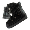 D. Franklin Damen Winterstiefel, modisches Fellfutter, Schwarz