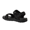 Lee Cooper Herren-Sandalen mit Klettverschluss für den Sommer, leicht, schwarz