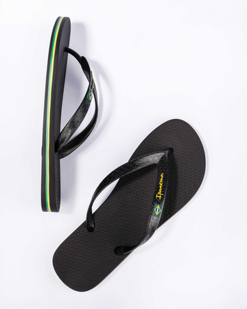 Herren Flip-Flops Schuhe Ipanema Clas Brasil II [80415 22531] Hausschuhe, schwarz.