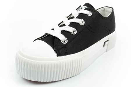 Lee Damen-Sneaker Isla, Schwarze Plateausohle, Komfortabel