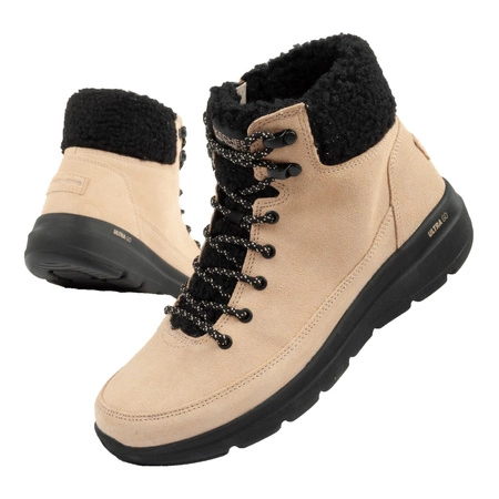 Skechers Glacial Ultra-Woodlands Damen-Wintersportschuhe [16677/NTBK], Beige.