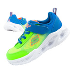 Skechers S Lights Kinder Sportschuhe Jungen leichte bequeme LED blau