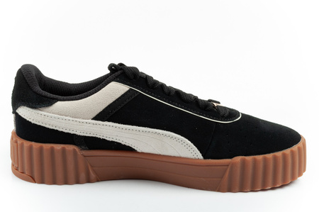 Puma Carina 3.0 Damen-Sneaker, Leder, Schwarz, Modisch