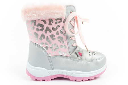 Leomil Winterstiefel für Mädchen mit warmem Fell und Kätzchenmotiv