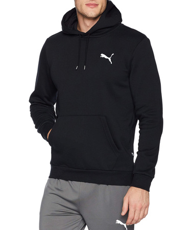 Puma Herren-Kapuzenpullover mit Kängurutasche, Schwarz, Modische Baumwolle