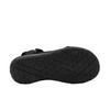 Lee Cooper Damen-Sandalen mit Klettverschluss für den Sommer und den Strand, leicht, schwarz