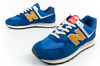 New Balance 574 Herren-Sneaker, Modisches Leder, Blau