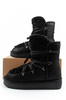 D. Franklin Damen Winterstiefel, modisches Fellfutter, isoliert, schwarzer High-Top