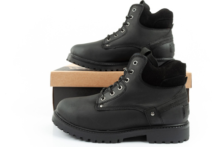 Wrangler Yuma Herren Chelsea Boots, elegante Lederstiefelette, Schwarz