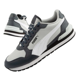 Puma ST Runner v4 Herren-Sneaker aus grauem Leder