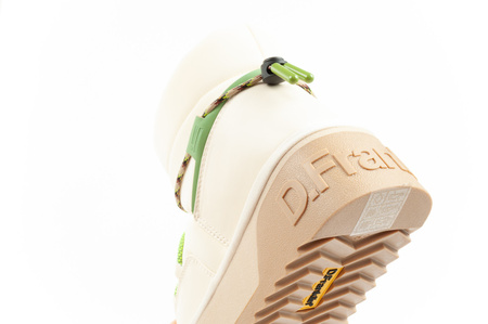 Damen-Winterstiefel von D. Franklin, modische Stiefeletten mit Fellfutter in Beige und Grün