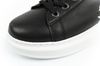 Karl Lagerfeld Kapri Schuhe Sneakers Damen Sport Leder schwarz [KL62524T 000]