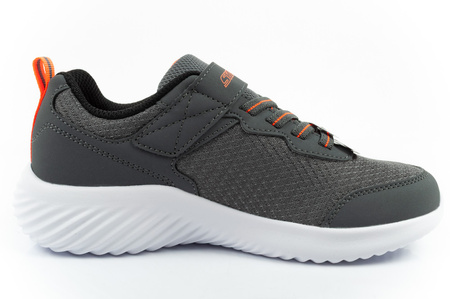 Skechers Bounder Kinder-Sportschuhe mit Klettverschluss, leicht, modisch, Grau