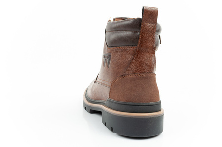 Wrangler Nevada Herren Chelsea Boots, Elegante, modische Schnürstiefel, Braun