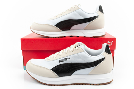 Puma R78 Lightwind Herren-Sneaker, bequem und modisch, Beige/Weiß