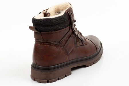 Wrangler Gillen Herren-Lederstiefel, braun, gefüttert