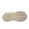 Lee Cooper Damen-Sandalen mit Klettverschluss für den Sommer, hellbeige und cremefarben