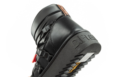 D.Franklin Damen Winterstiefel, modische, isolierte schwarze Stiefeletten