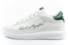 Karl Lagerfeld Herren-Sneaker Kapri, Weiß, Echtleder