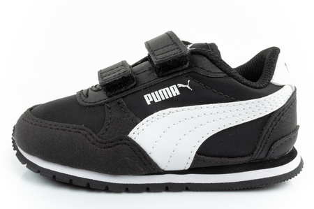 Puma ST Runner [384903 01] Kinder-Sportschuhe mit Klettverschluss, schwarz.