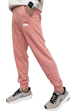 Herren Sport-Jogginghose Puma Ess+ 2 Col Logo [586768 62], pfirsich.