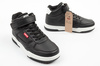 Levi's John SE Mid Kinder-Sneaker mit Klettverschluss in Schwarz