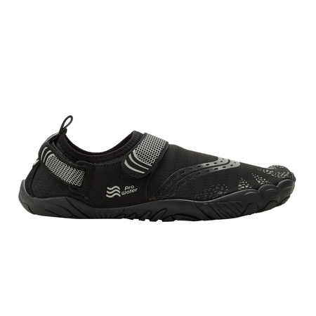 ProWater Herren-Wasserschuhe, schnelltrocknend und rutschfest, Schwarz und Grau