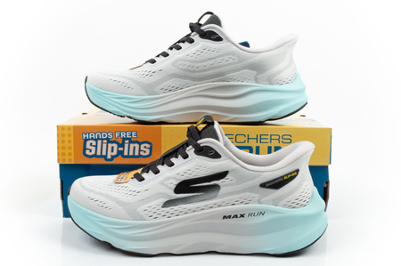 Skechers Max Run Herren-Sneaker, Weiß, Slipper