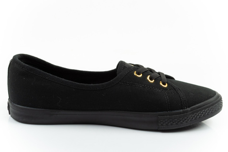 Lee Cooper Damen-Sneaker, Schwarze Slip-On-Ballerinas