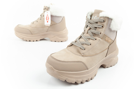 Lee Cooper Damen Winter-Wanderschuhe, isoliert, Beige