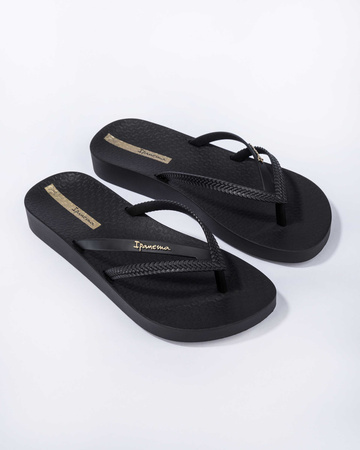 Ipanema Damen-Flip-Flops Bossa Soft V, bequem, schwarz, modisch