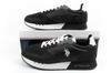 U.S. Polo Assn. Herren-Sneaker, modisch, bequem, Schwarz