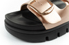 Lee Cooper Damen-Slipper, Gold, bequem, Plateau, modisch