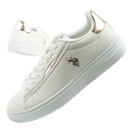U.S. Polo Assn. Damen-Sneaker, modisch, bequem, weiß