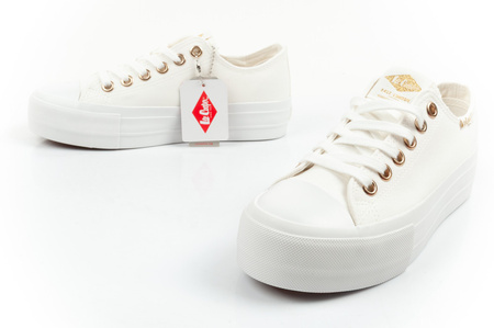 Lee Cooper Damen-Sneaker Plateau Weiß – Bequem