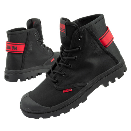Palladium Herren-Sneaker Pampa Hi Dare II, Schwarz/Rot