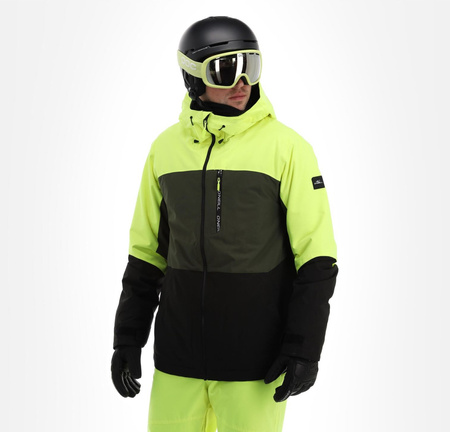 O'Neill Herren Wintersportjacke Carbonite Snowboard Ski 10K Grün Schwarz