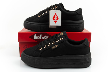 Lee Cooper Damen-Sneaker, modisch, Schwarz