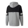 Puma Herren-Sport-Sweatshirt mit Reißverschluss [849842 04], Grau und Schwarz.