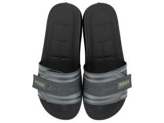 Rider Walk Herren Flip-Flops, sportlich, bequem, grau, mit Klettverschluss [12394 BB536]