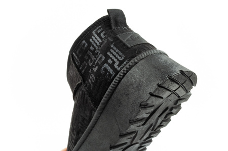 Lee Cooper Damen Winter Schneestiefel Modische Pelz gefütterte Stiefeletten Schwarz