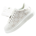 Karl Lagerfeld Kapri Herrenschuhe Sneakers Naturleder weiß [KL52563 01W]