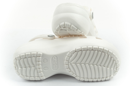 Crocs Klassische Plateau-Clog-Sandalen für Damen und Herren, Weiß, Unisex, modisch
