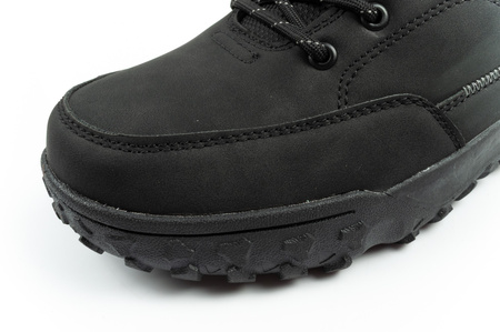 Lee Cooper Herren Winter-Wanderschuhe mit isoliertem Knöchelriemen, Schwarz