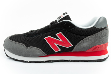 New Balance 515 Herren-Sneaker, modisch, bequem, Schwarz, Rot