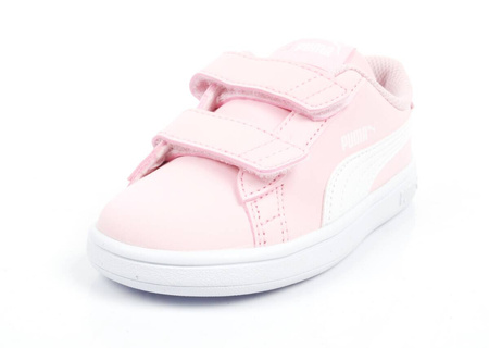 Puma Smash v2 Kindersportschuhe [365183 49], Rosa und Weiß.