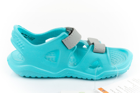 Crocs Swiftwater Kindersandalen [204988-40M] türkis.